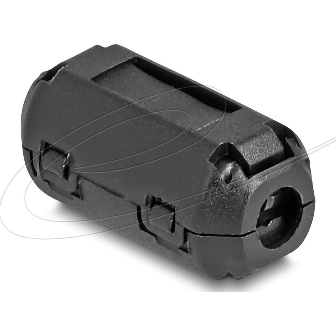 Delock Nucleo di ferrite / anello di ferrite per cavo rotondo 3,5 mm 2 pezzi, Accessori per cellulare, Nero