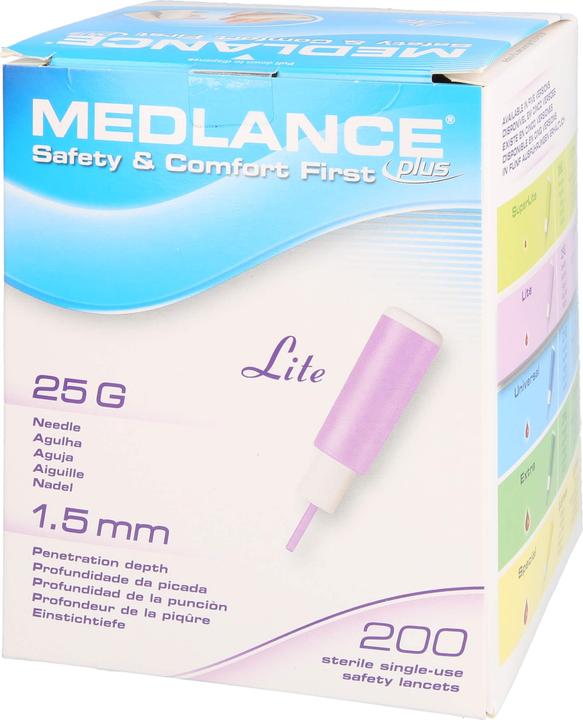 Actual product image Medlance Lite safety lancets
