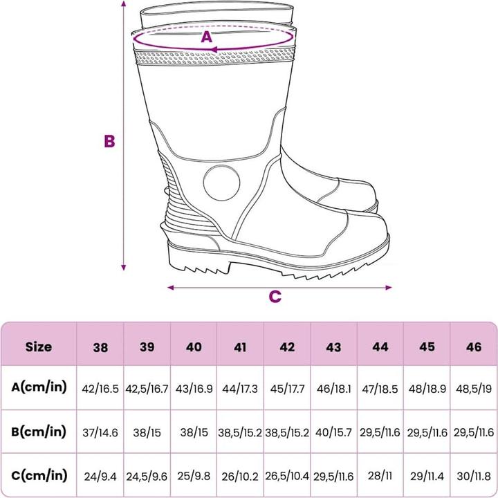 Actual product image vidaXL Rubber boots (41)