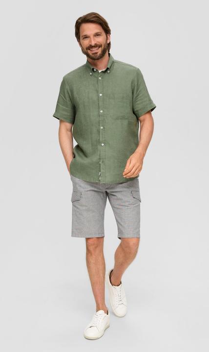Immagine prodotto s.Oliver Hemd Kurzarmhemd aus Leinen (S)