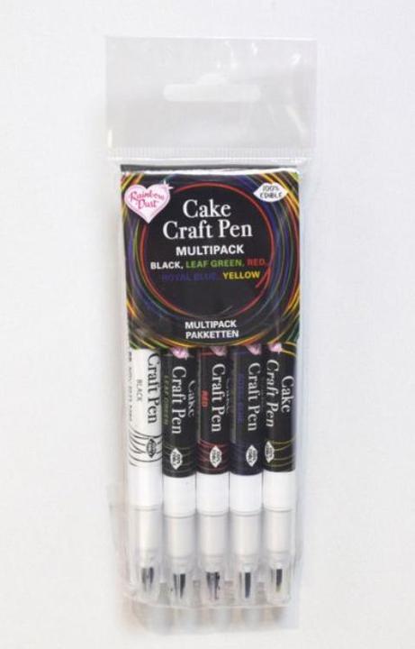 Produktbild Cut my Cookies Lebensmittelfarbenstifte Blau/Gelb/Grün/Rot/Schwarz (25 ml)