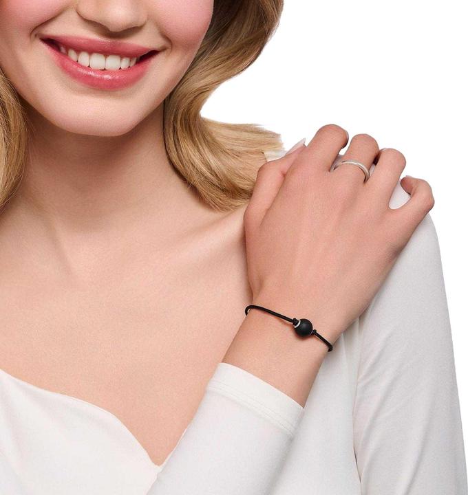 Produktbild Thomas Sabo Karma Secret Armband Schwarzer Obsidian Stoff (27 cm, 100% synthetisches Material)