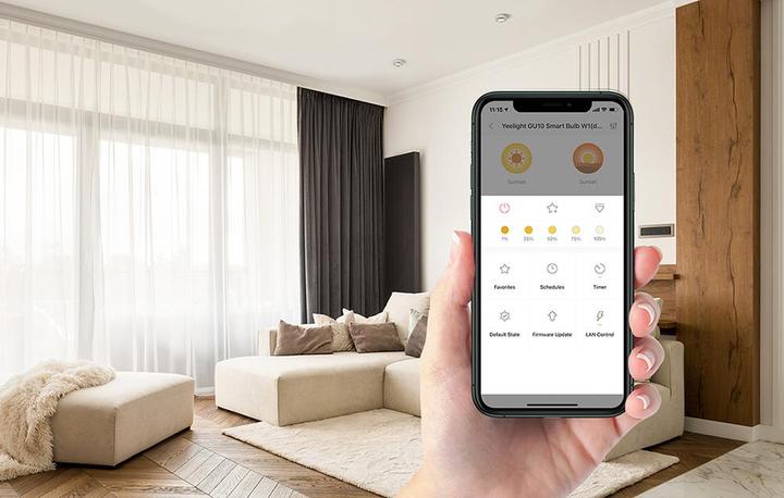 Productafbeelding Yeelight Illuminant Smart LED lamp, GU10, warm wit (GU10, 350 lm, 1 x)