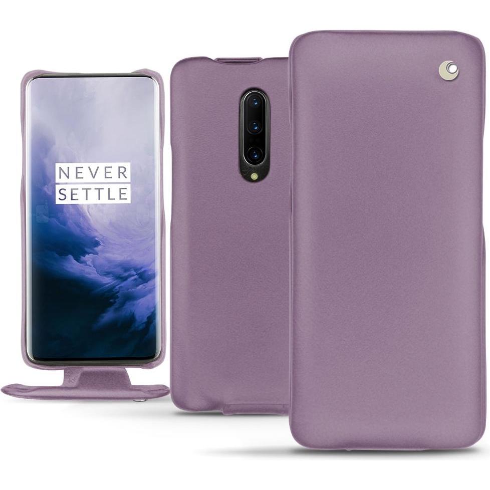 Noreve Lederschutzhülle vertikal (OnePlus 7 Pro), Smartphone Hülle, Violett
