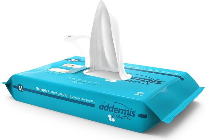 Produktbild Addermis Biactiv Waschhandschuhe feucht (40 x)