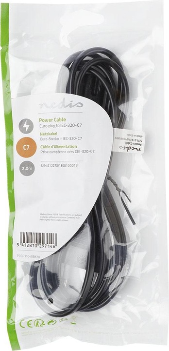 Produktbild Nedis Netzkabel IEC-320-C7 (2 m)