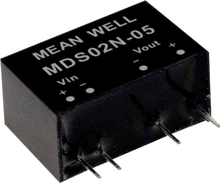 Image du produit MeanWell Modules de conversion DC/DC série MDS02 SIP/SIL7 Case Single Output 1 non régulé Medical
