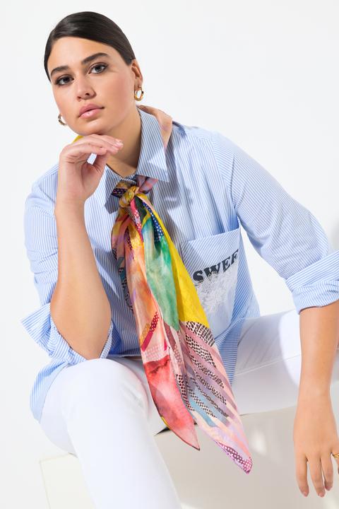 Actual product image Ulla Popken Colorful Square Silk Scarf