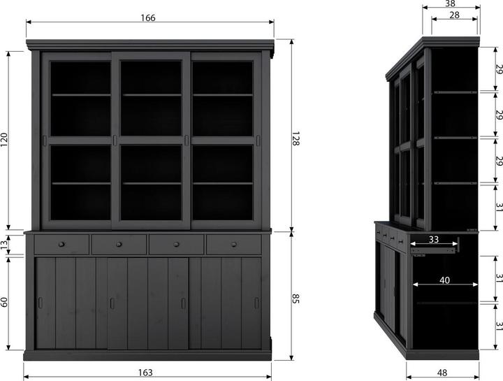 Actual product image Woood Lagos (166 x 48 x 214 cm)