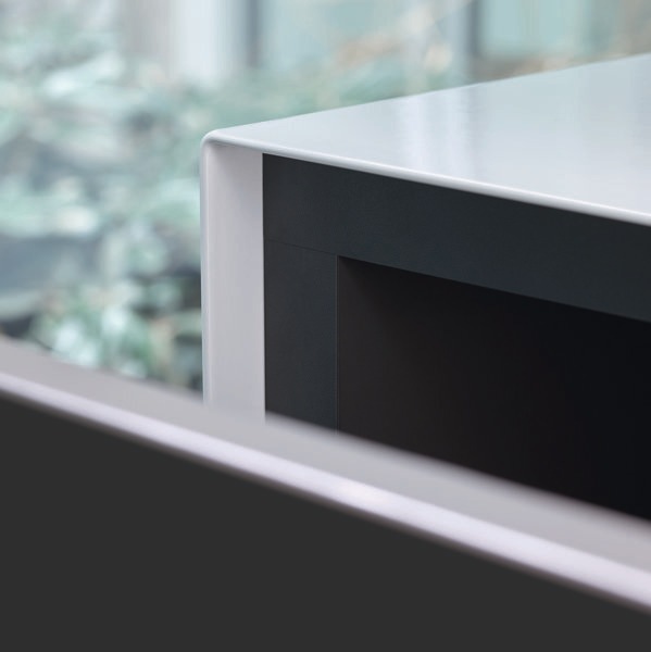 Actual product image Alape WP.Folio8 washbasin, 1254x350x450mm, vanity unit 2 full extensions, washbasin without tap hole