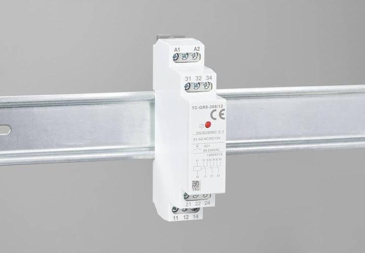 Produktbild Tru Components TC-GR8-308/12 Hilfsschalter 3 Wechsler 12 V/AC, 12 V/DC 8 A