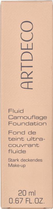 Actual product image Artdeco Foundation Fluid Camouflage 34 Warm / Medium Ivory, 20 g (Medium ivory, #34 Warm)