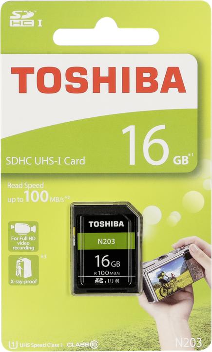 Immagine prodotto Toshiba Scheda SDHC N203 16GB Exceria Ultra High Speed U3 (16 GB, SDHC, U3, UHS-I)