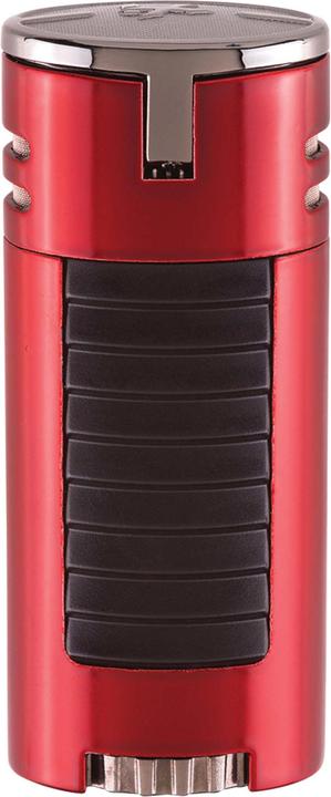 Actual product image Xikar HP4 Jet lighter Daytona Red with 4 flames 574RD