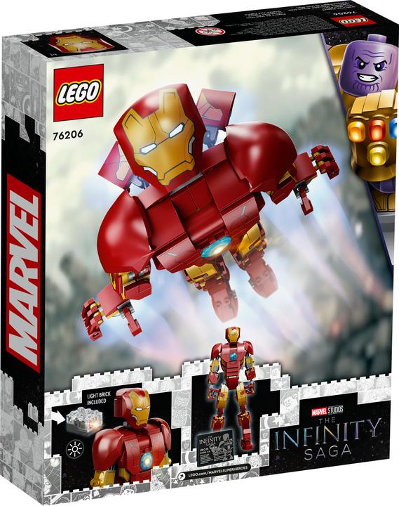 Actual product image LEGO Iron Man figure (76206, LEGO Marvel)