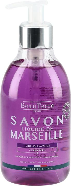 Actual product image BeauTerra Liquid Soap Marseille Lavender Fl 300 ml (Liquid soap, 300 ml)
