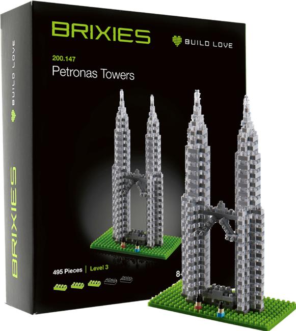 Actual product image Brixies Petronas Tower
