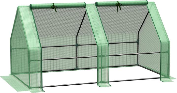 Actual product image Outsunny Greenhouse with plug-in system Structure