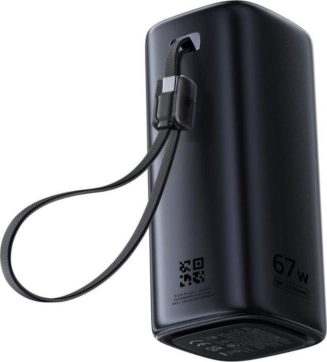Actual product image Baseus EnerGeek GX11 MiFi Power Bank 20000mAh 67W Cosmic Black (20000 mAh, 67 W)