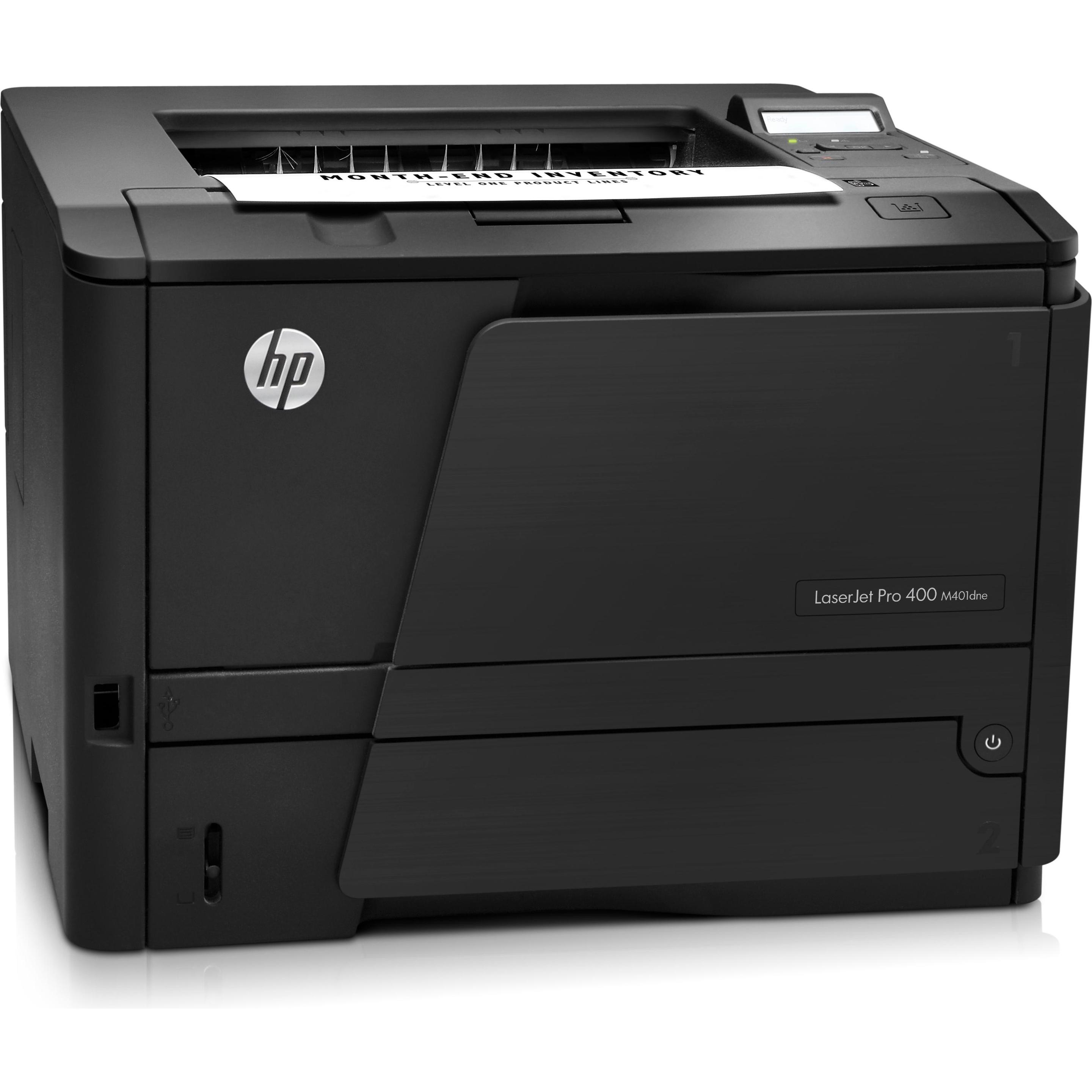HP M401dne LaserJet Pro (Laser, Schwarz-Weiss), Drucker, Schwarz