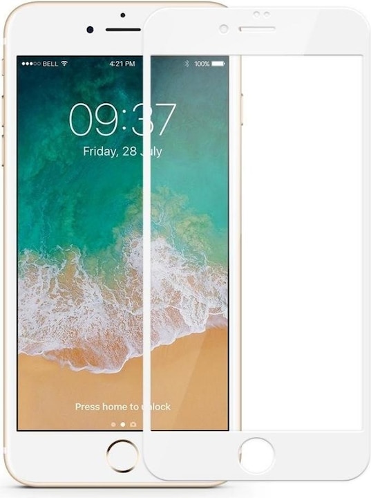 Produktbild Screenguard Apple iPhone 7 Plus Full Screen Panzerglas Schutzfolie 2.5D 9H (Apple iPhone 7 Plus)