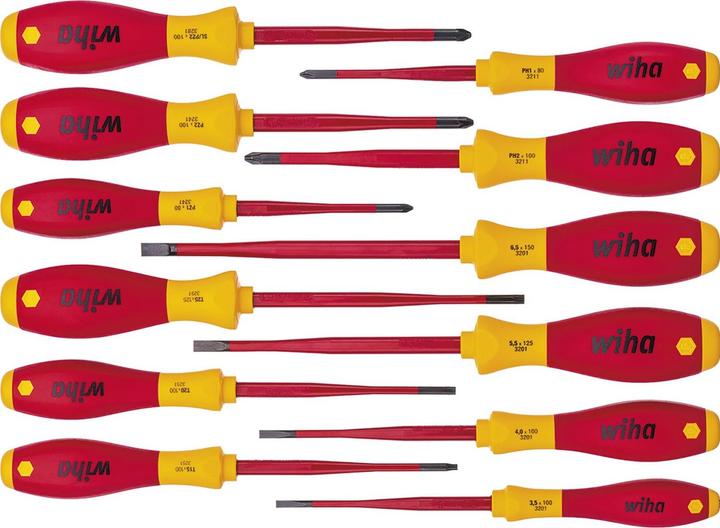 Actual product image Wiha Screwdriver set (Slotted screws, Torx (TX), Pozidriv cross recess (PZ), Phillipps cross recess (PH))
