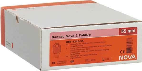 Immagine prodotto Dansac Nova 2 FoldUp Ileostomy 55mm opaco 10 Btl (10 Pezzo/i, 2316.60 ml, 227 g)