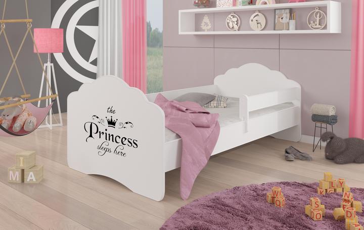 Actual product image ADRK Furniture Bed with mattress and rail CASIMO PRINCESS BLACK 160x80 (160 x 80 cm)