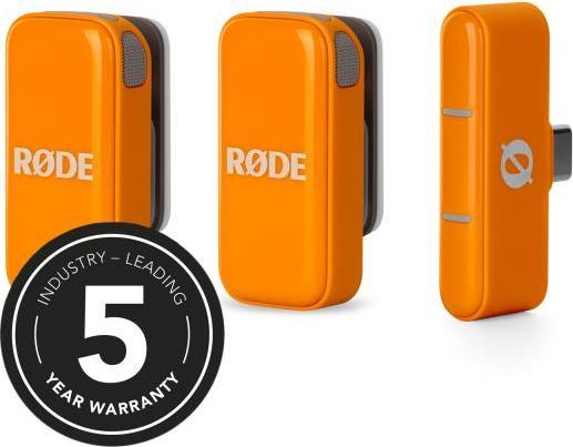 Produktbild RØDE Wireless Micro Drahtloses Mikrofon-System USB-C Orange