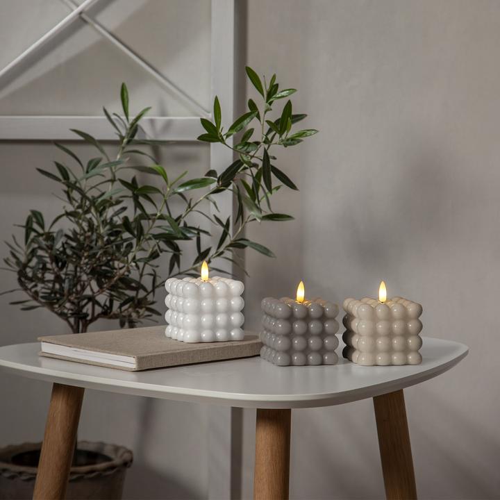 Produktbild Star Trading Bubble Kerze | LED Kerzen mit Timerfunktion | LED Kerzen flackernde Flamme | Bubble Ker (2 x)