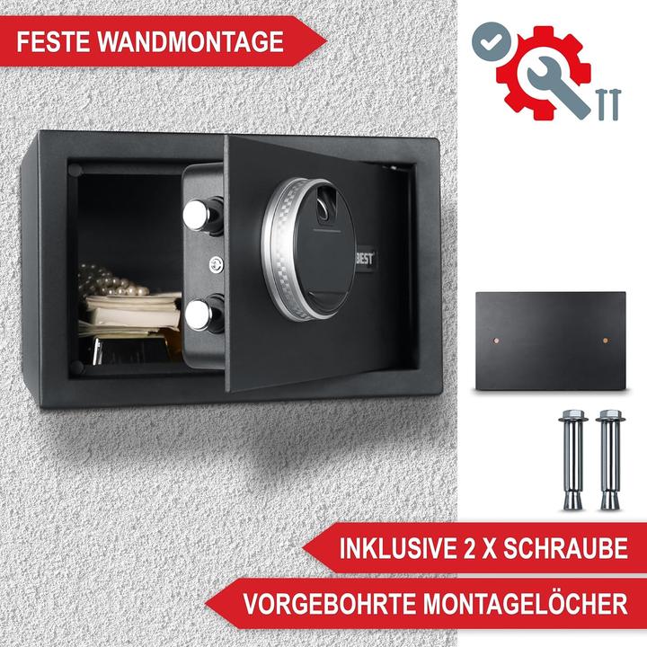 Produktbild Onbest Elektronischer Tresor M mit Fingerabdruck & Zahlencode