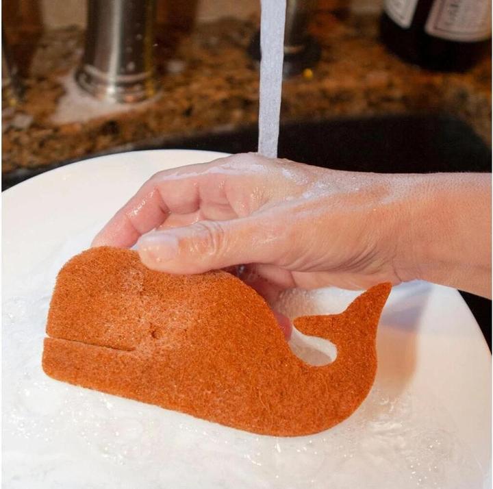 Actual product image Kikkerland Cleaning sponge whale 3 pieces (3 pcs.)