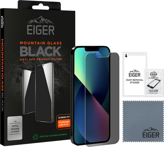 Immagine prodotto Eiger Mountain Glass Black (1 Pezzo/i, Apple iPhone 13 mini)