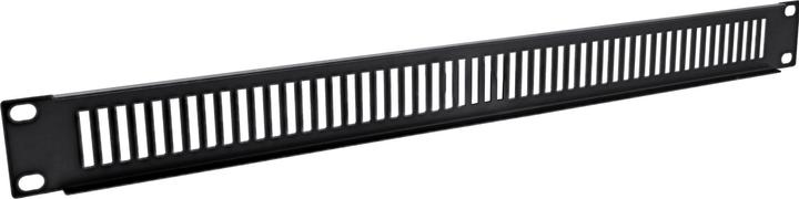 Actual product image InLine ® 48.30cm (19") blind plate perforated, 1U, RAL 9005 black