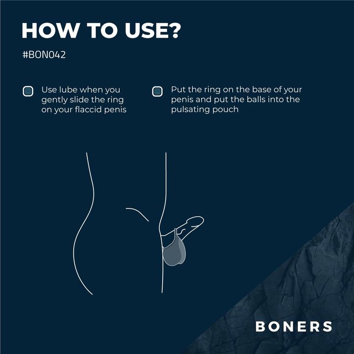 Image du produit Boners Scrotum stimulant - Bleu (4 cm)