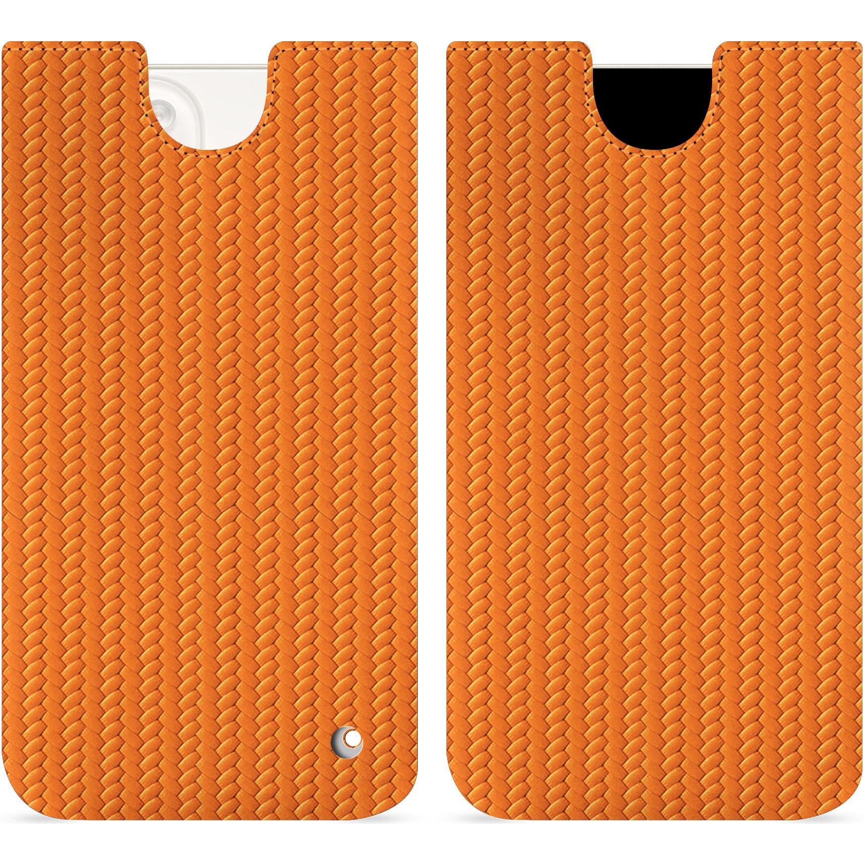 Noreve Lederschutzhülle (Apple iPhone 15 Plus), Smartphone Hülle, Orange