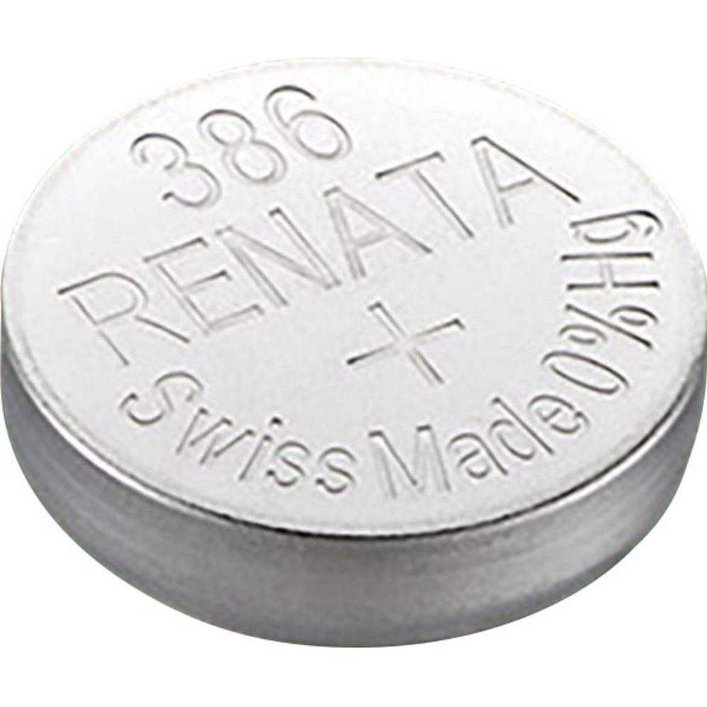 Thumbnail - Renata Knopfzelle 386 1.55 V 1 St. 130 mAh Silberoxid (1 Stk., 130 mAh), Batterien + Akkus