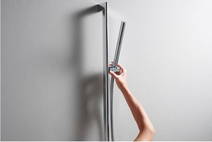 Immagine prodotto hansgrohe Pulsify S Stabhandbrause 100, 1 Strahlart wassersparend, 24125 (1 Tipo di fascio, 7.90 l/min)