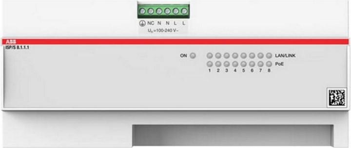 Actual product image ABB Rail PoE Switch ISP/S8.1.1 8 Port (8 Ports)