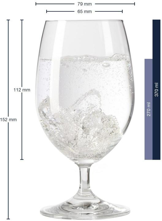 Produktbild Leonardo Trinkglas Daily 370 ml (0.27 l, 6x)