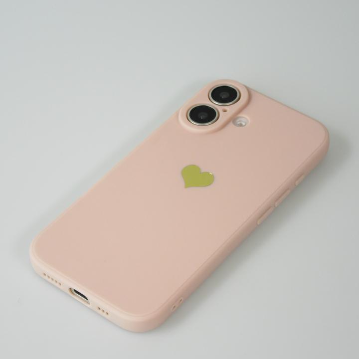 Image du produit PhoneLook Coque Silicone Mat Coeur doré (Apple iPhone 16)