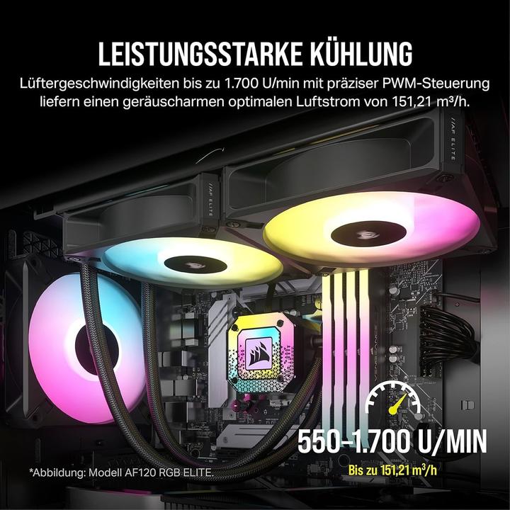 Produktbild Corsair AF140 RGB Elite (140 mm, 2 x)