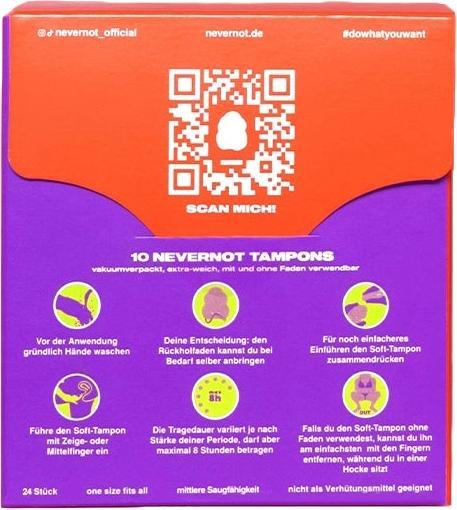 Produktbild NeverNot Softtampon (10x, Normal)