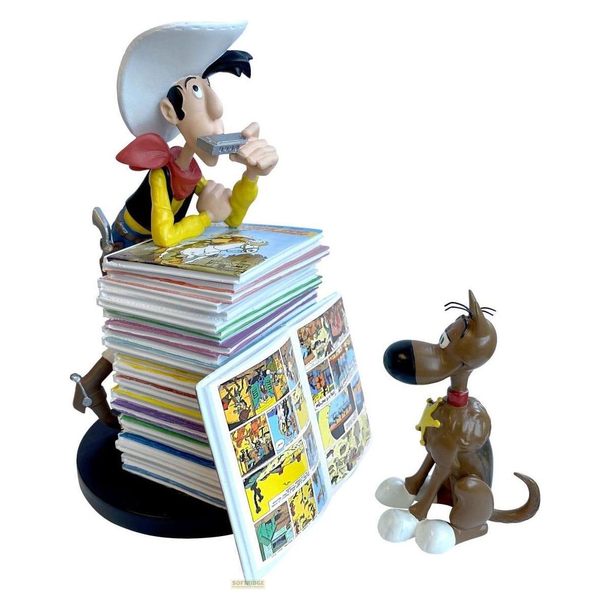Plastoy Lucky Luke, Lucky Luke En Rantanplan Stapel Stripfiguur