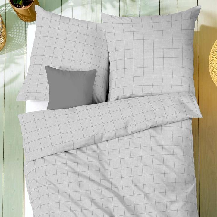 Produktbild Kaeppel Musselin Bettwäsche Grid (Bettwäsche Set, 135x200 cm + 80x80 cm)