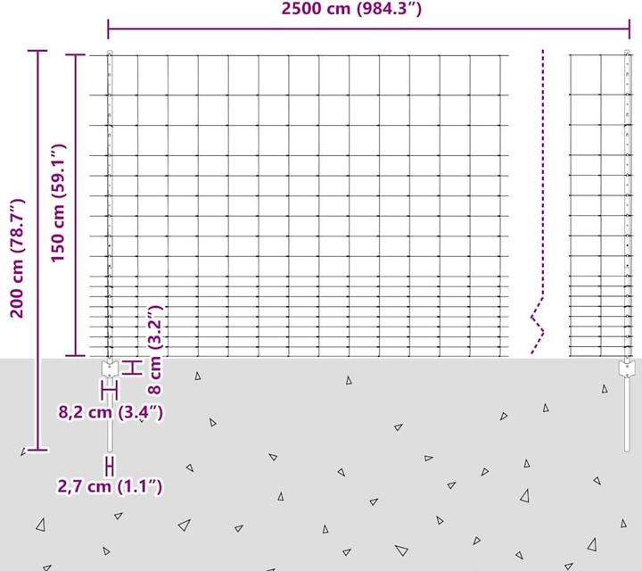 Produktbild vidaXL Aussenbarriere