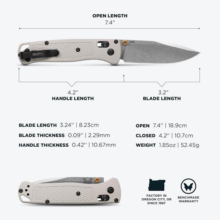 Immagine prodotto Benchmade Bugout Tan (8.50 cm)
