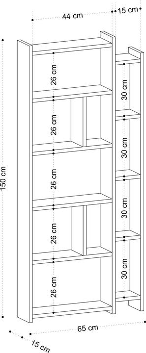 Immagine prodotto Kalune Design Mateo (65 x 15 x 150 cm)