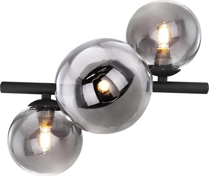 Actual product image Globo Wall lamp Riha black 3xG9 LED (80 lm, G9)