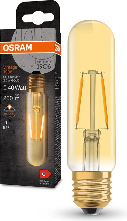 Produktbild Ledvance LED-Vintage-Lampe (E27, 2.50 W, 200 lm, 4 x, G)